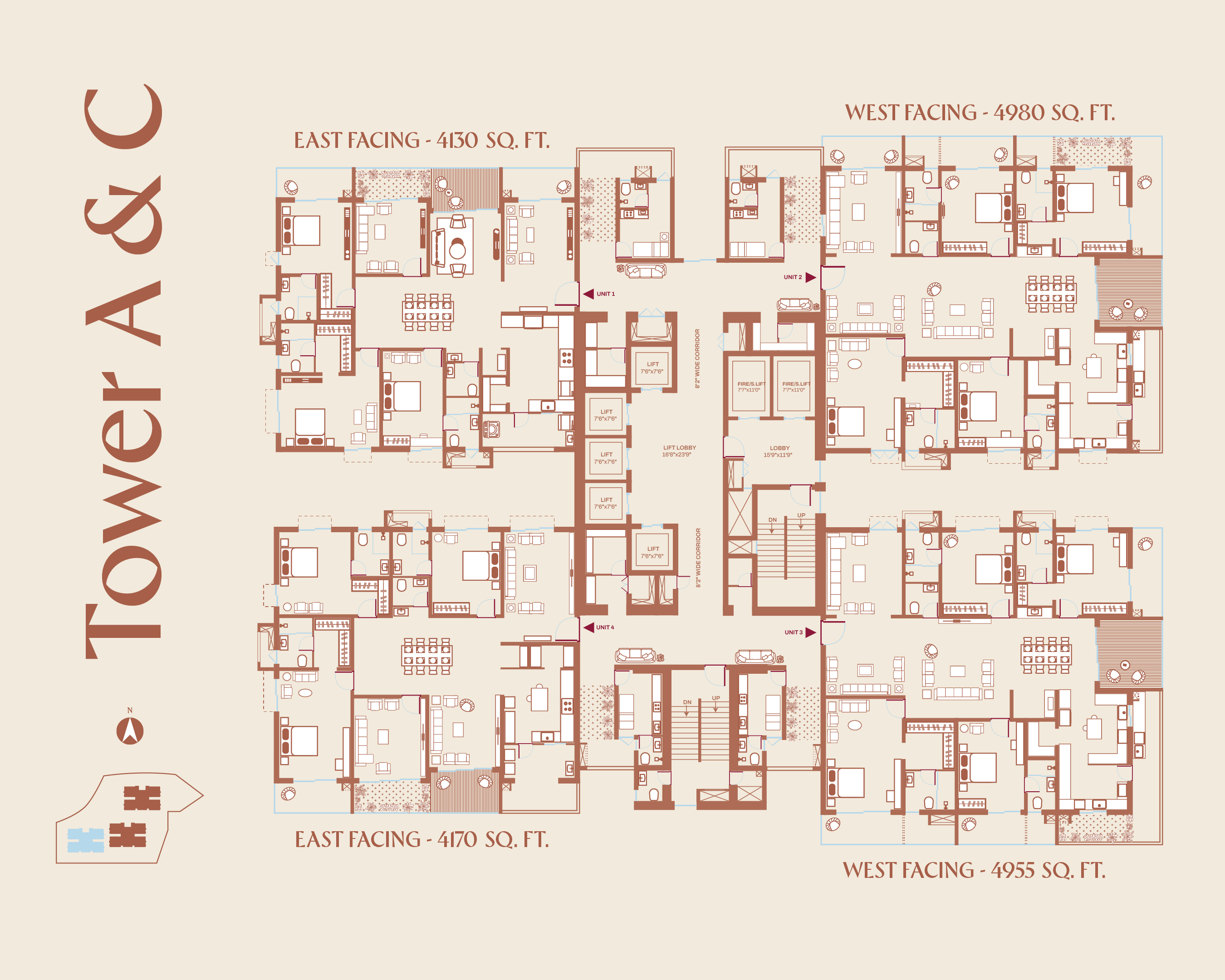 Encanto Tower A&C Floor Plan